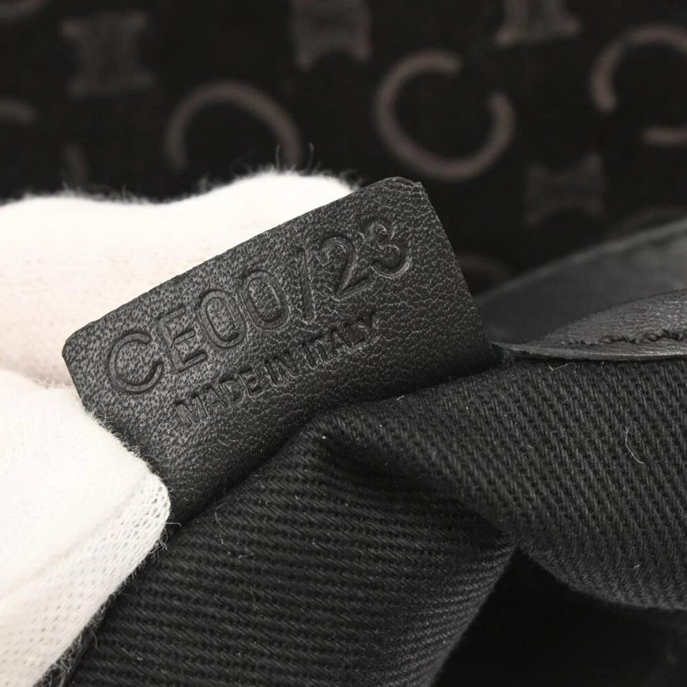 Celine Black Suede C Macadam Handbag - Picture 10 of 10